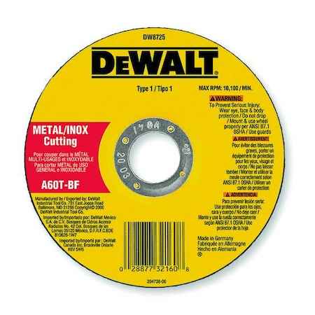 4" x 1/16" x 3/8" A60T long life wheel